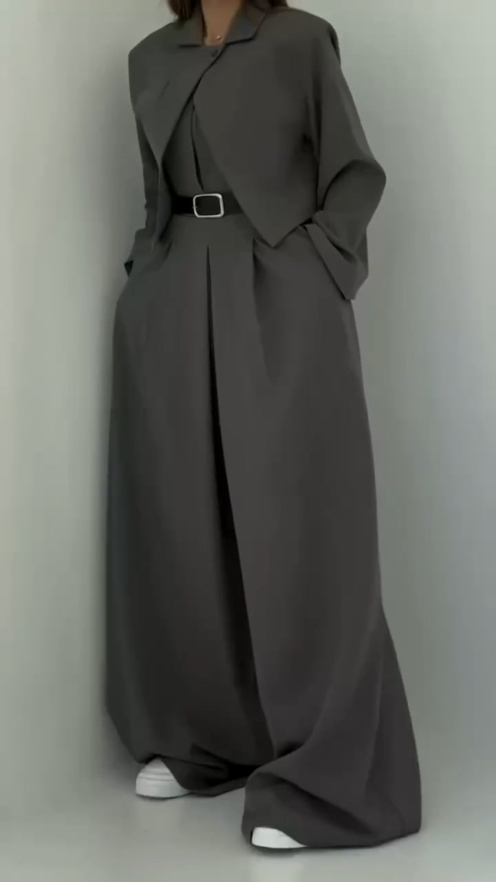 Suit jacket + jumpsuit set