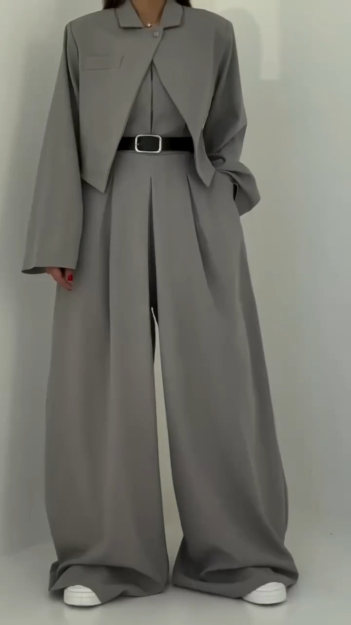 Suit jacket + jumpsuit set