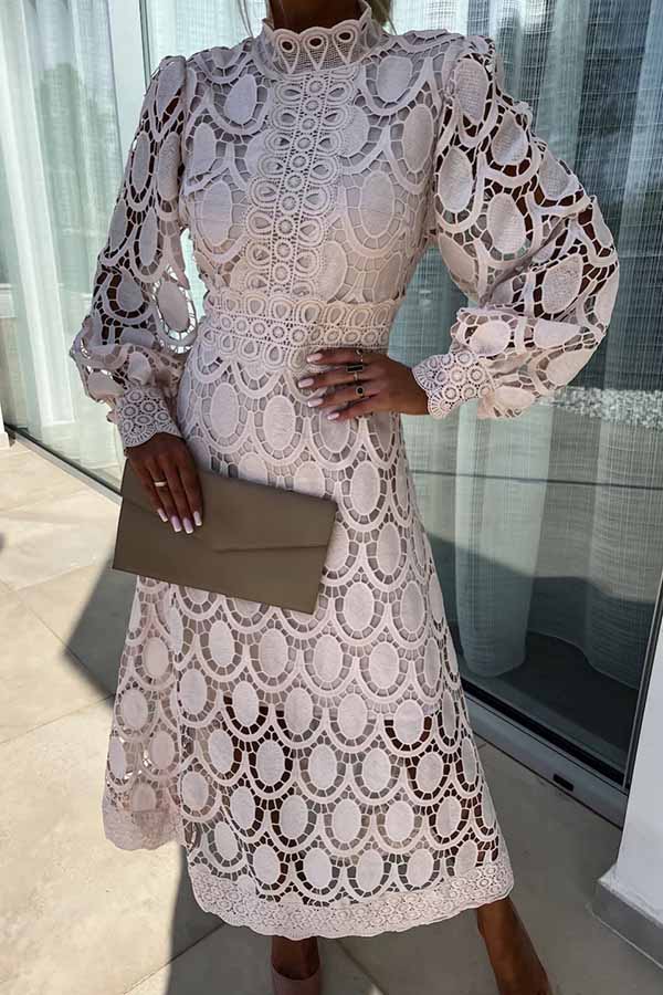 spring embroidered dress