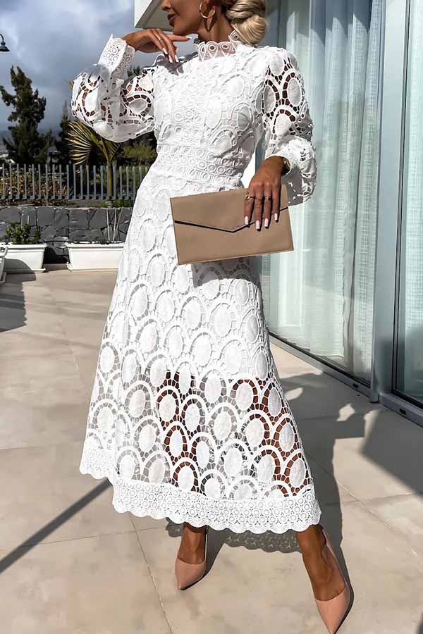 spring embroidered dress