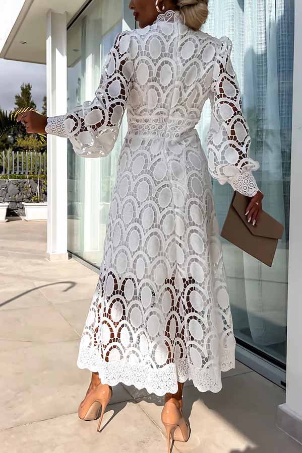 spring embroidered dress