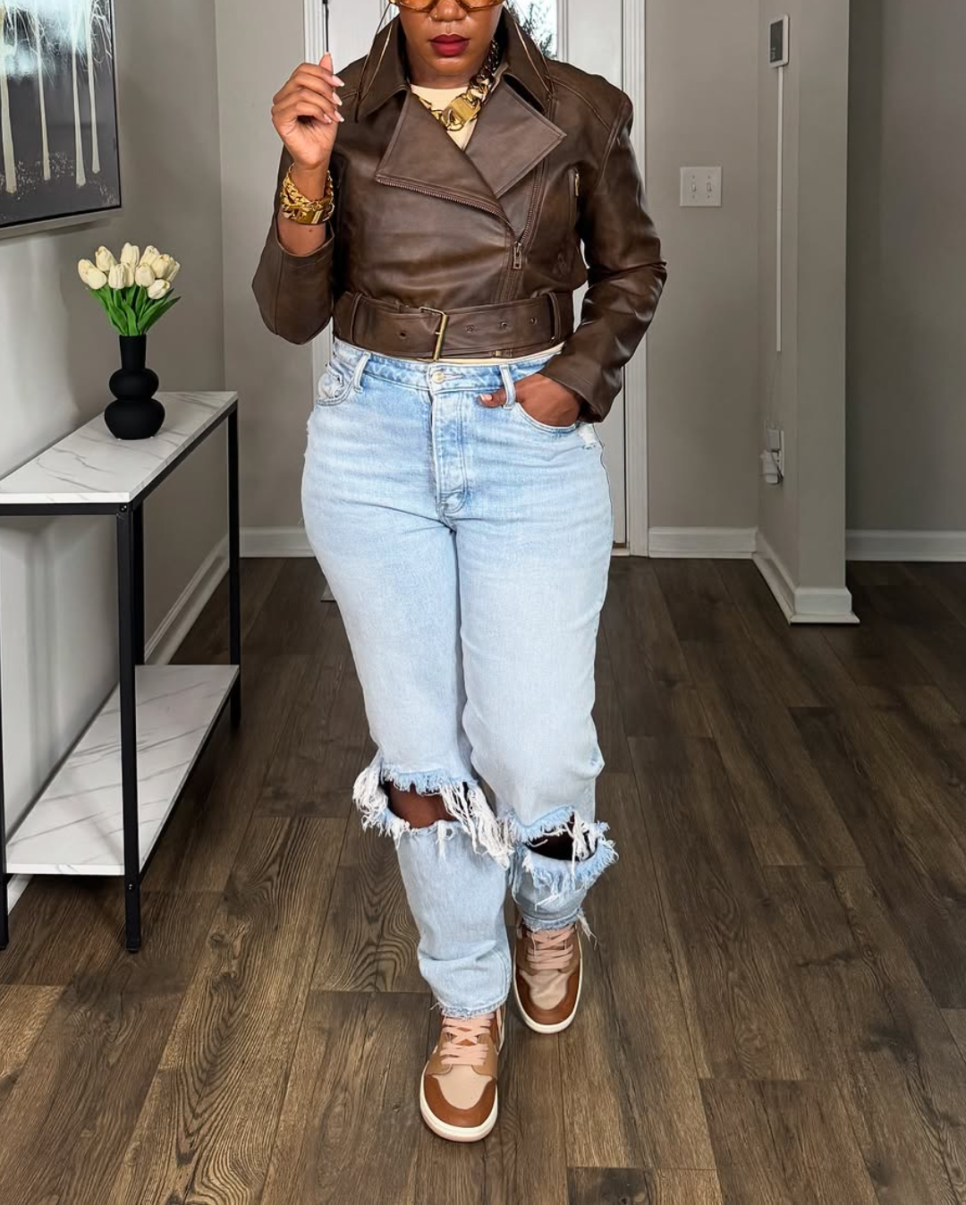 Vegan leather jacket