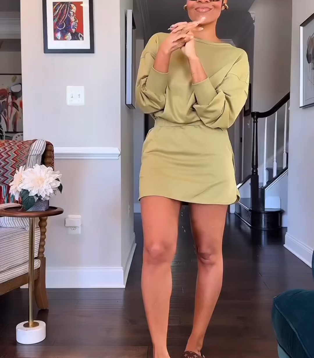 Backless Mini Skirt