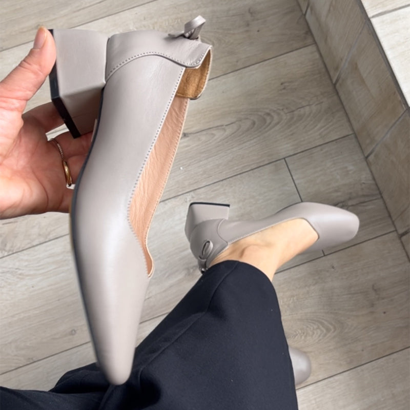 Coarse Heeled Shoes