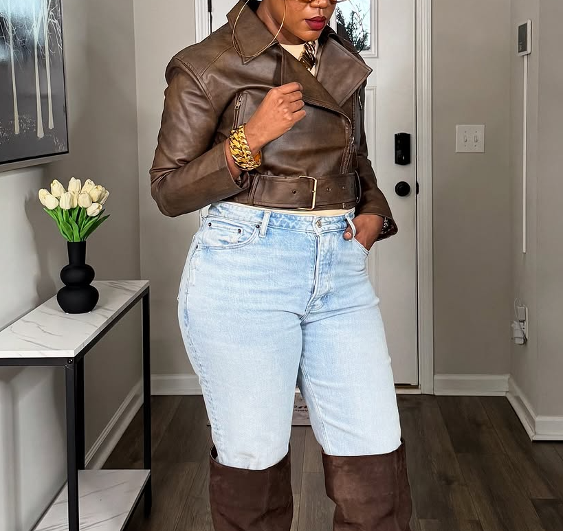 Vegan leather jacket
