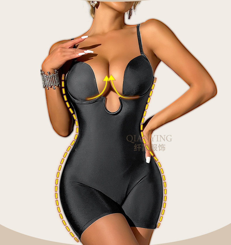Breathable hip-lifting waist-binding body-shaping suit