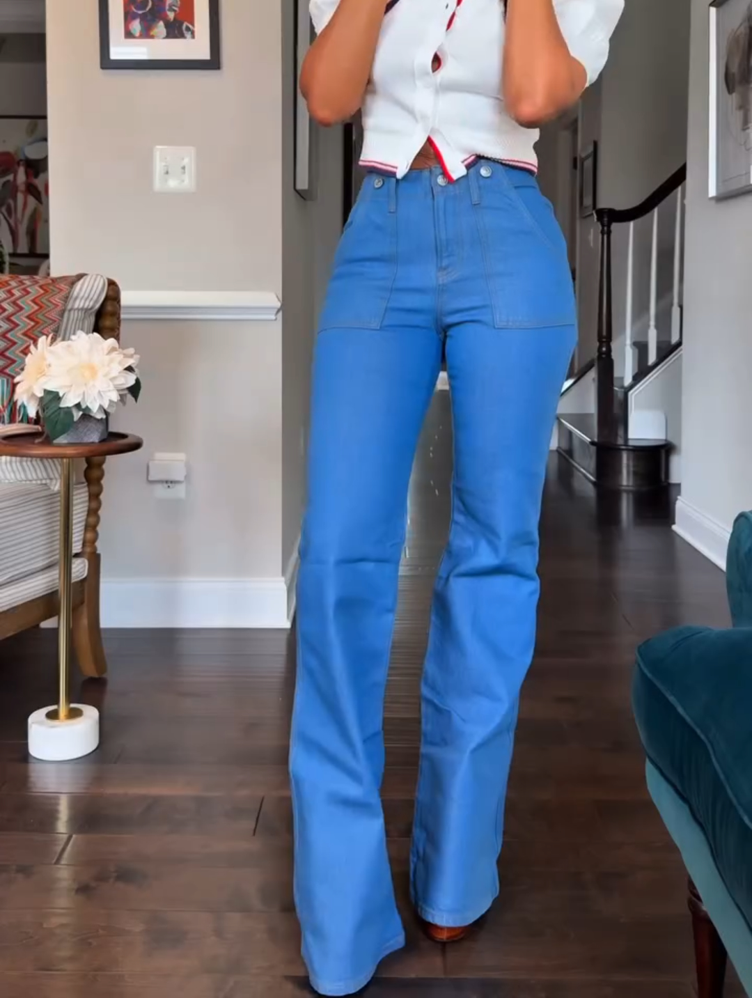 Fashion straight jeans