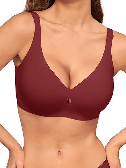 Women's full cup push up bra without steel ring