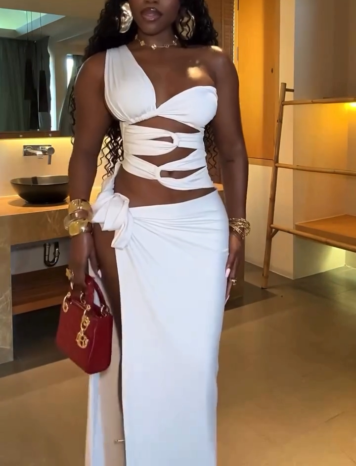 White resort dress
