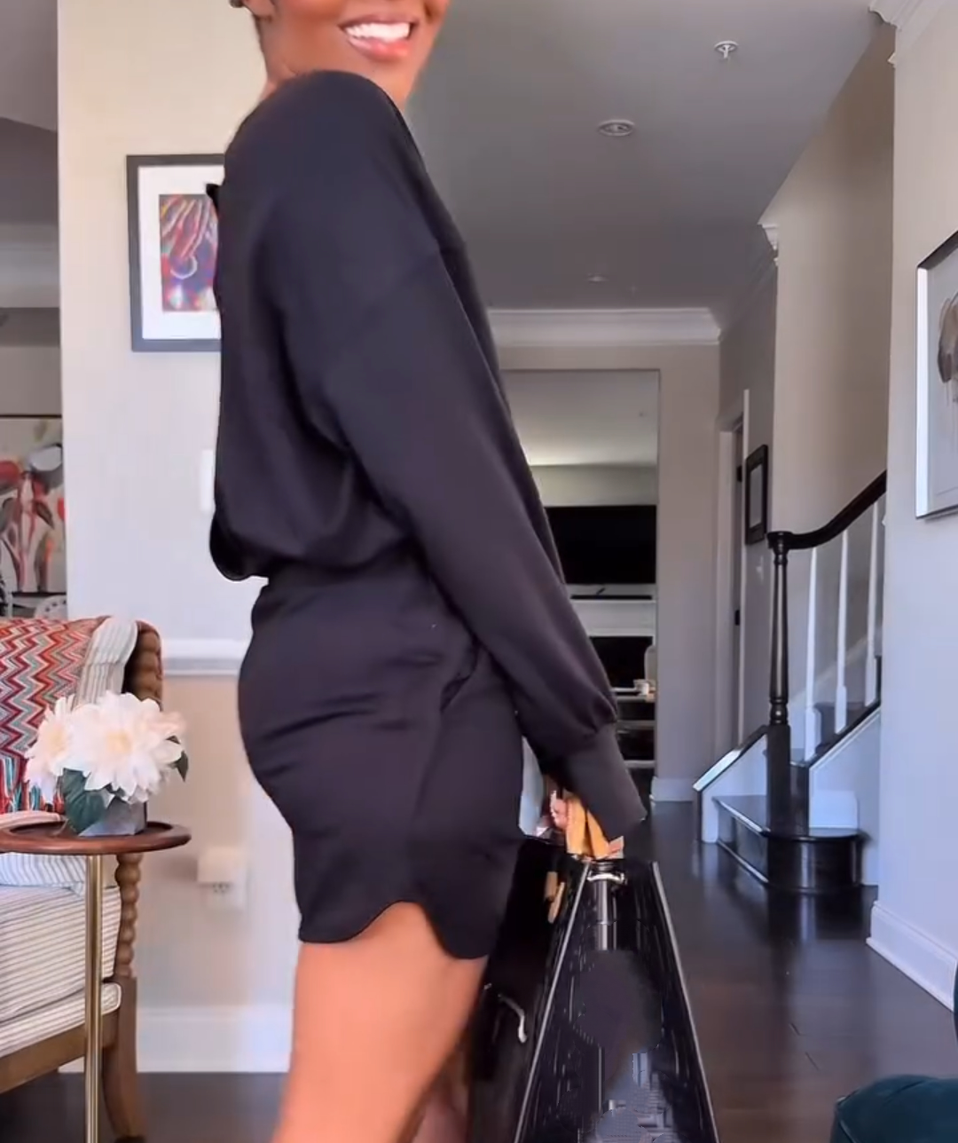 Backless Mini Skirt