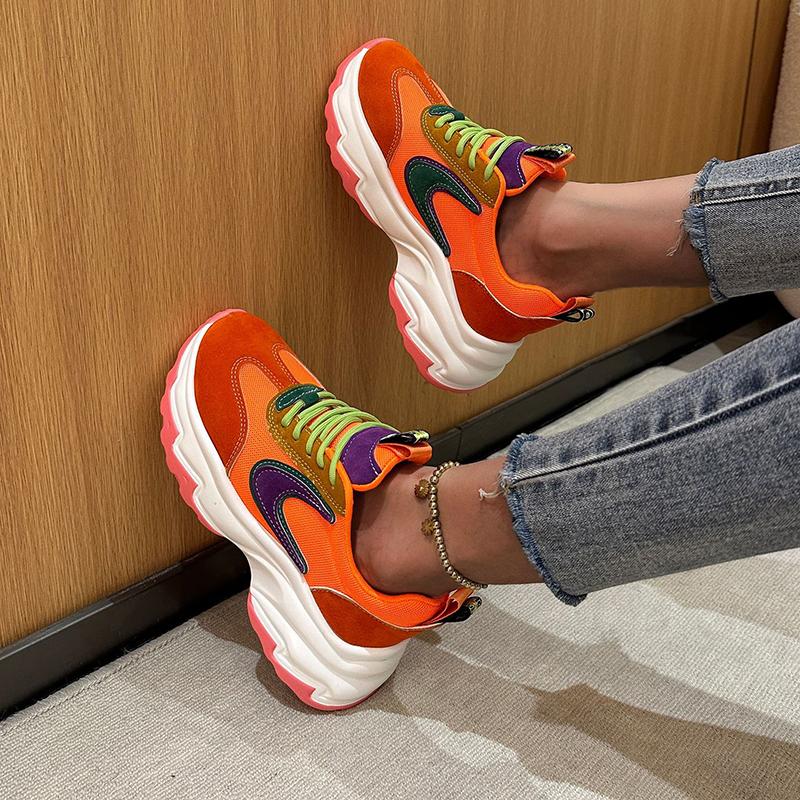 Autumn and winter lace-up sneakers
