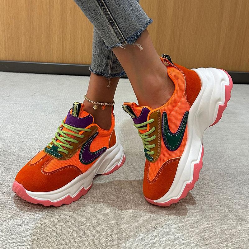 Autumn and winter lace-up sneakers