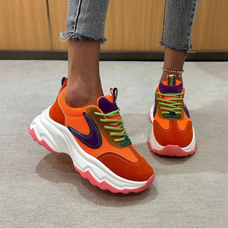 Autumn and winter lace-up sneakers