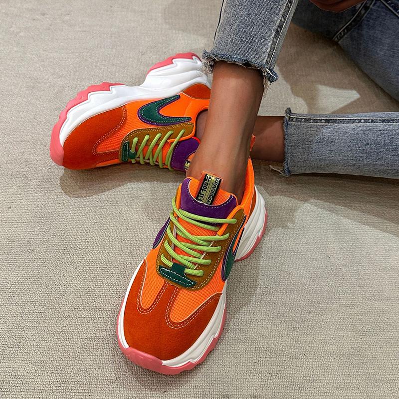 Autumn and winter lace-up sneakers