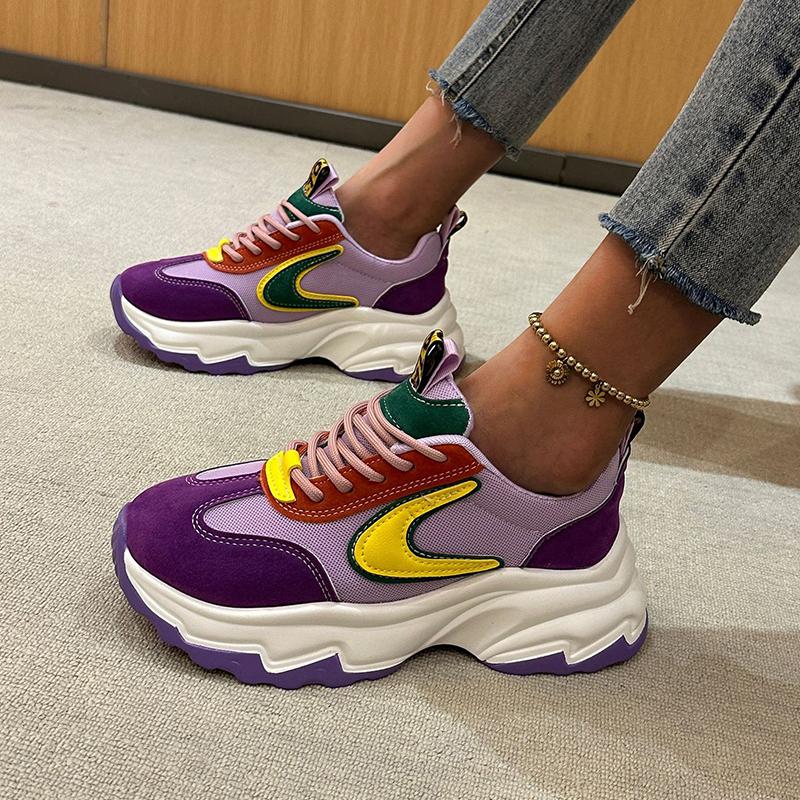 Autumn and winter lace-up sneakers