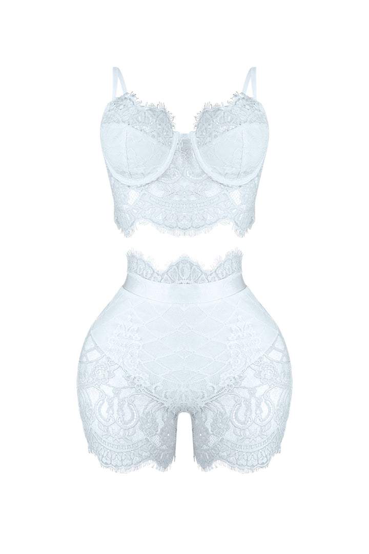 Relapse Lace Bustier & Shorts SET