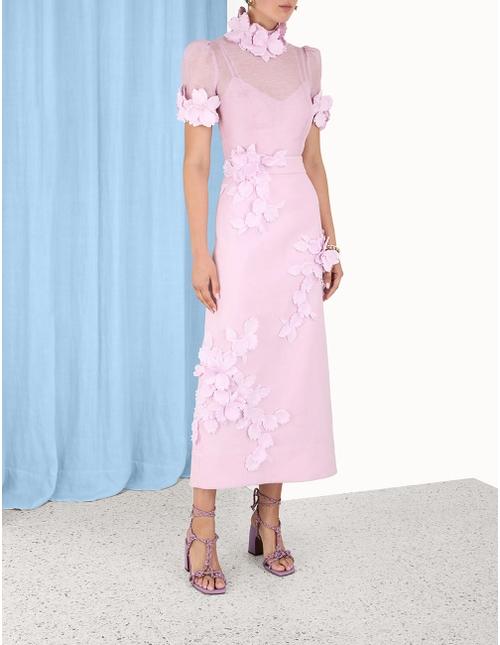 High Tide Flower MIDI Dress