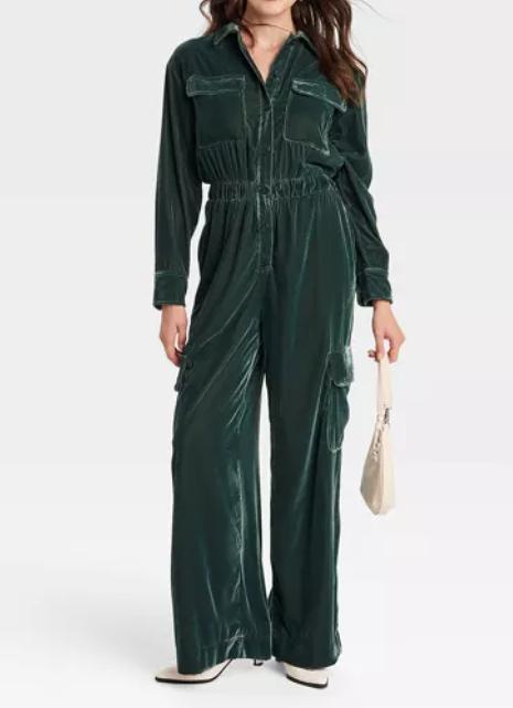 The Cargo Velvet Jumpsuit