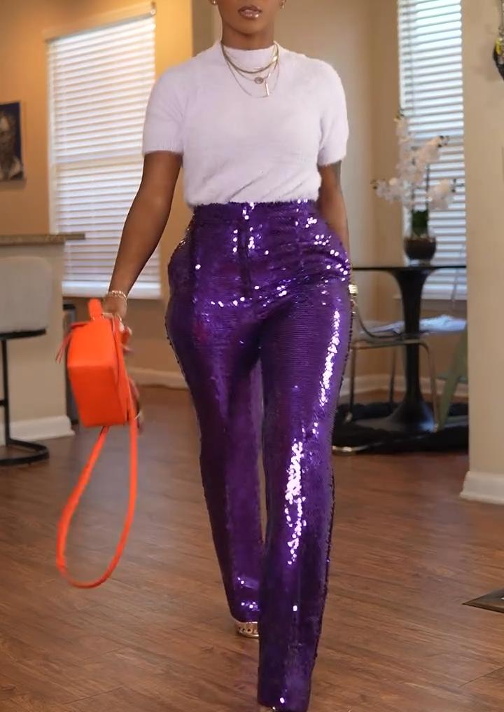 Sexy sequined pants