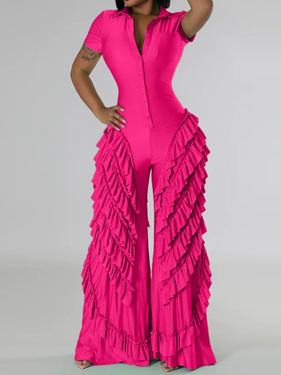 Fashion Stretch Lace Jumpsuit