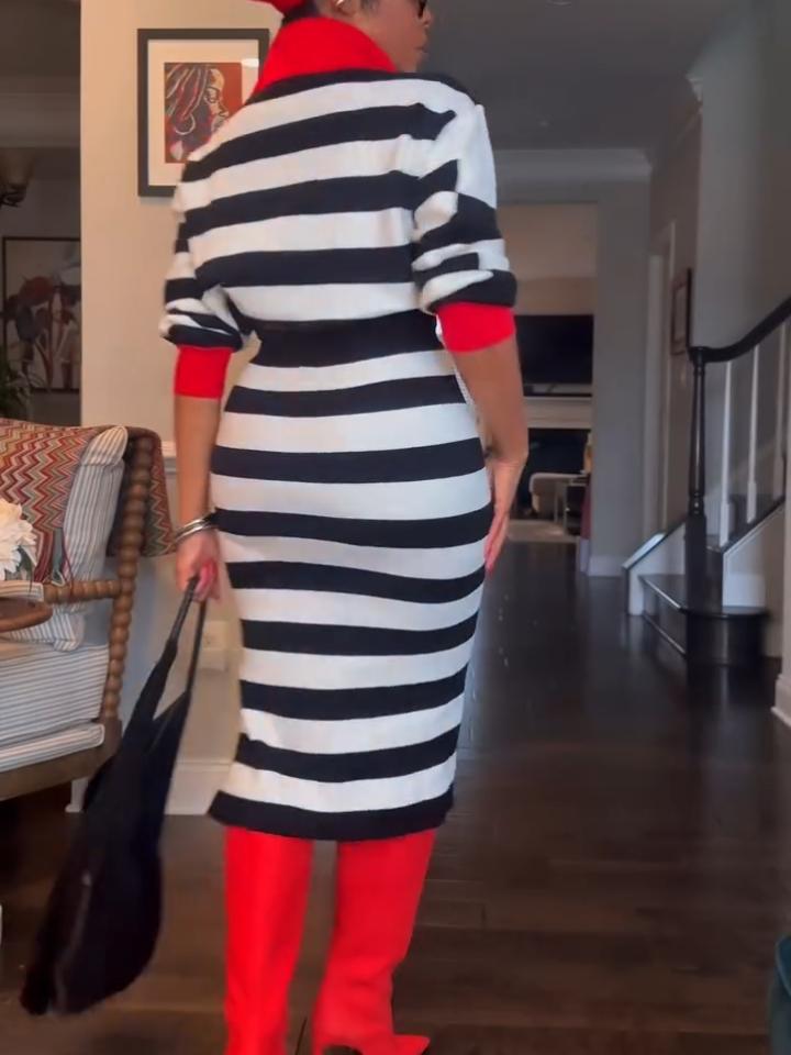 Chic Knit Mini Skirt Set
