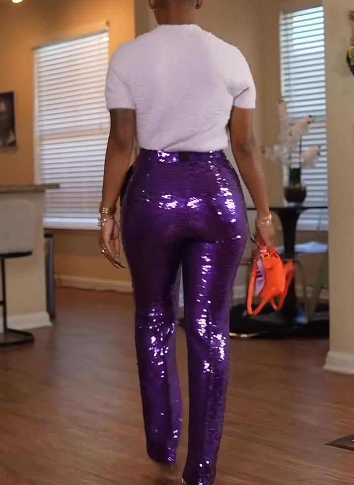 Sexy sequined pants