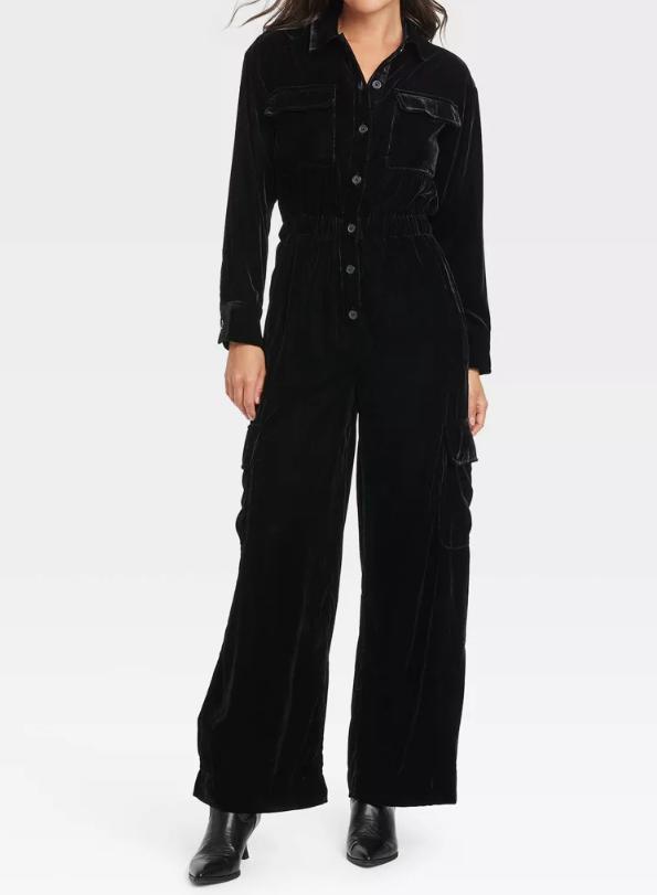 The Cargo Velvet Jumpsuit