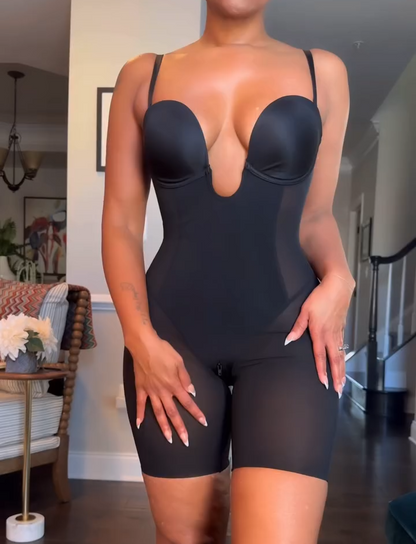 Breathable hip-lifting waist-binding body-shaping suit