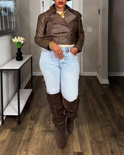Vegan leather jacket