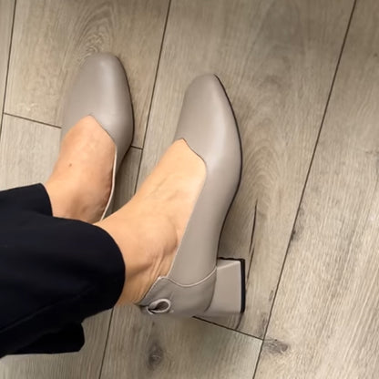 Coarse Heeled Shoes