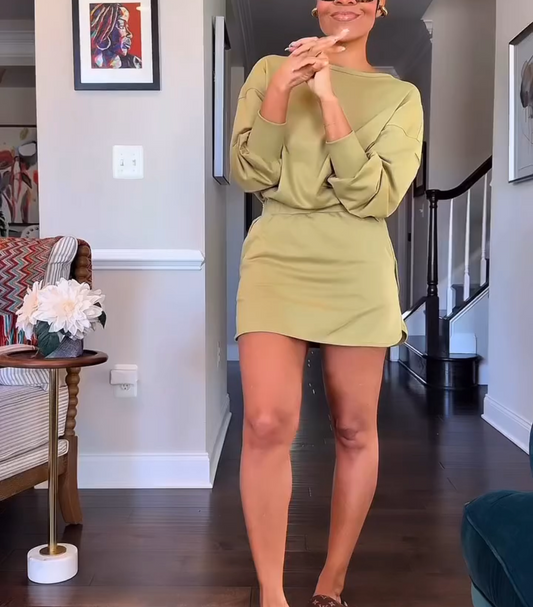 Backless Mini Skirt