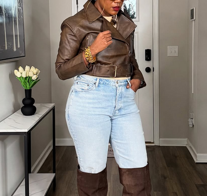 Vegan leather jacket