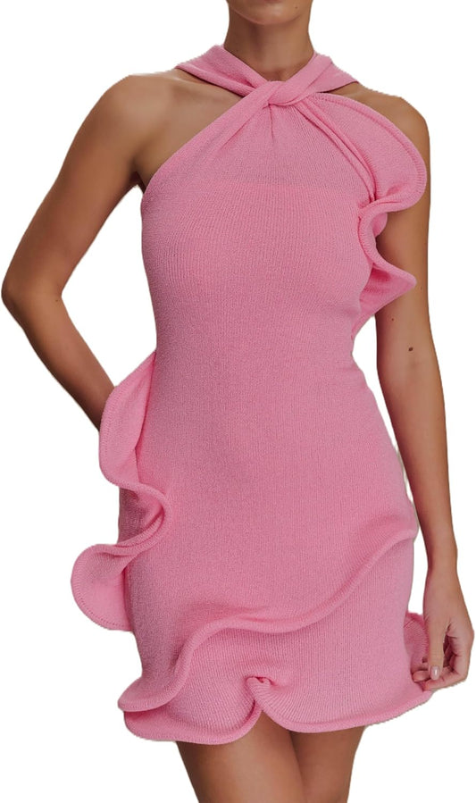 Knitted mini dress