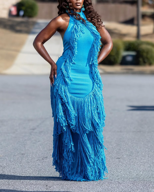 Tassel Knit Gown
