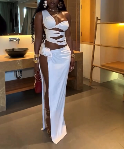 White resort dress