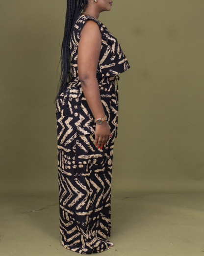 Printed casual suit