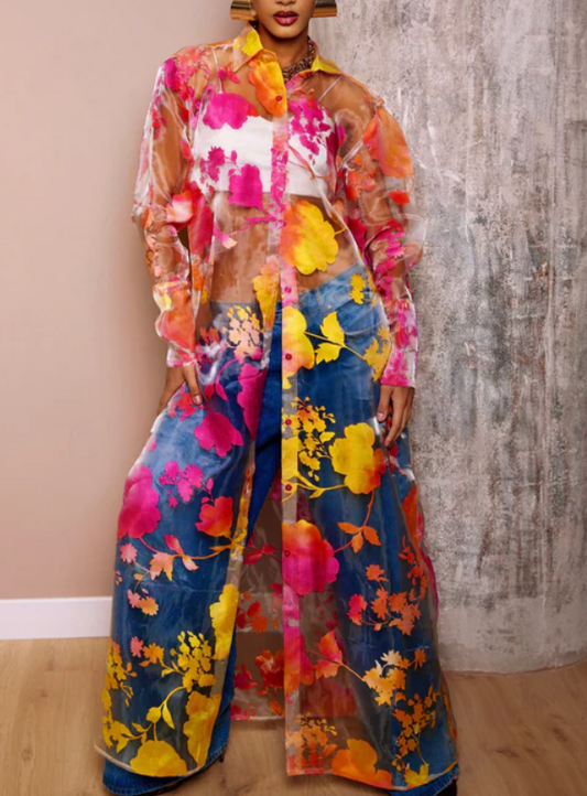 Blossom Shirt Dress