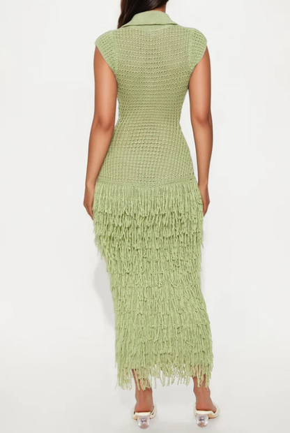 Demure Tassel Dress