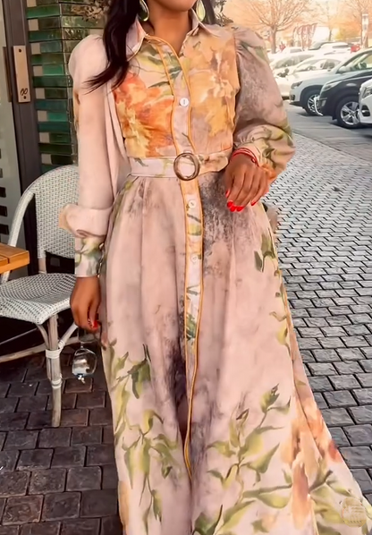 The Demure Floral Maxi Dress For Events