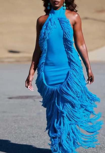 Tassel Knit Gown