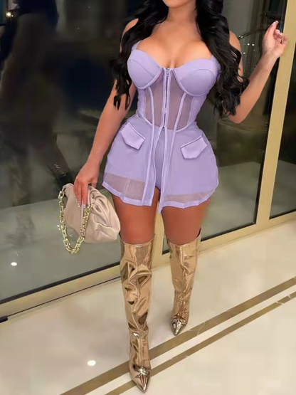 Fab Mesh 2pc Suit