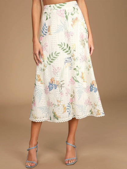 Floral Embroidered Two-Piece Dress