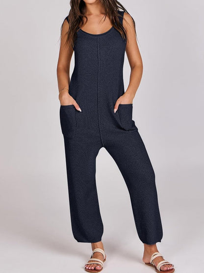 Sleeveless Sweater Knitted Jumpsuit