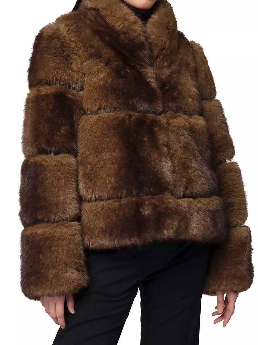 Fashion Faux Fox Fur Short Coat