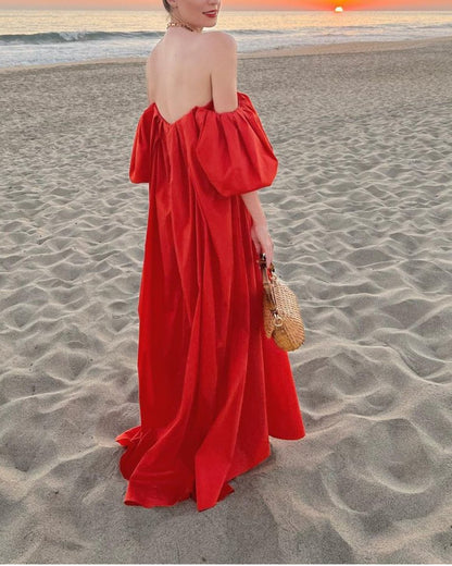 Elegant Red Evening Dress