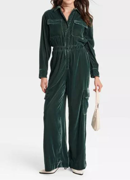 The Cargo Velvet Jumpsuit