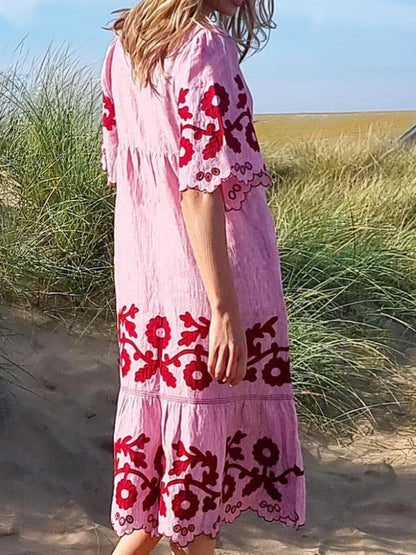 The Bohemian Summer Midi Dress