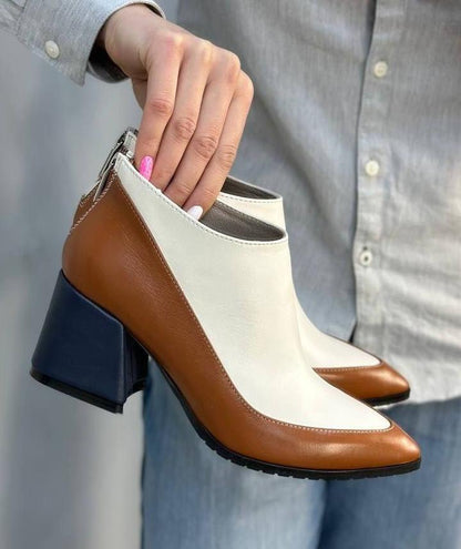 Cool leather ankle boots