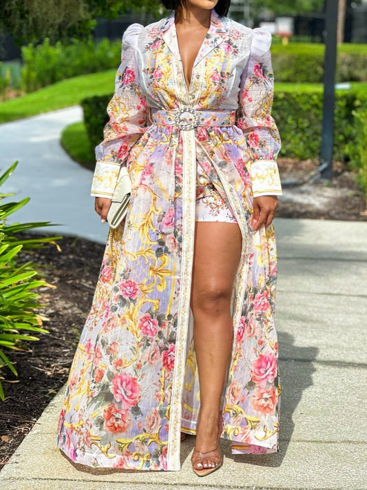 Sweety Floral Dress Set