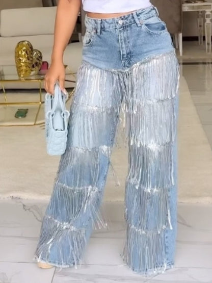 Sparkly Tassel Jeans